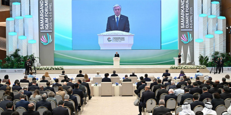 Президент Өзбекстанда өтіп жатқан халықаралық конференцияда сөз сөйледі