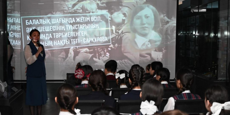 Ұлы Жеңістің 80 жылдығы: Мұражайда Әлия Молдағұлова туралы деректі фильм көрсетілді