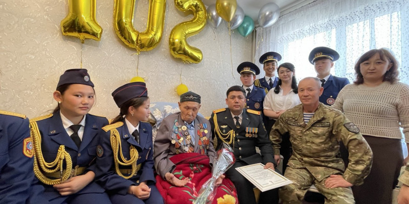 Алматы облысында соғыс ардагері 102 жасқа толды