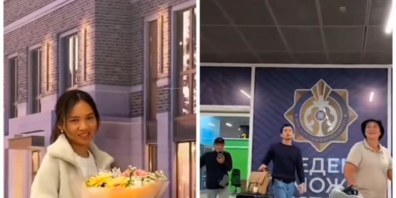Қазақстанға келген ата-анасын күтіп алған филипин қызы көптің көңілін толқытты (ВИДЕО)