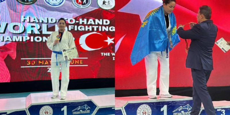 Қазақстандық полицей қыз қол күресінен әлем чемпионы атанды