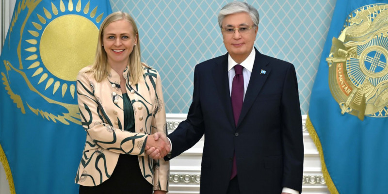 Мемлекет басшысы ЕҚЫҰ-ның іс басындағы төрағасы Элина Валтоненді қабылдады