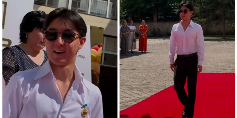 «Алтын белгі» төсбелгісін алуға барған Тоқтар Серіковтың ұлы сынға қалды (ВИДЕО)