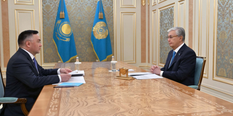 Президент Жоғарғы сот төрағасы Асламбек Мерғалиевті қабылдады