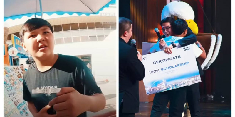 Базарда туристерді қазақшаға үйреткен оқушы 2 университеттің грантын иеленді