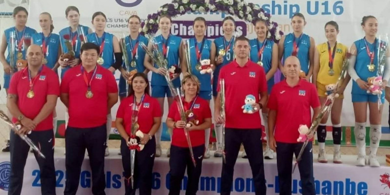Қазақстандық волейболшылар Тәжікстандағы чемпионатта алтын жүлде алды