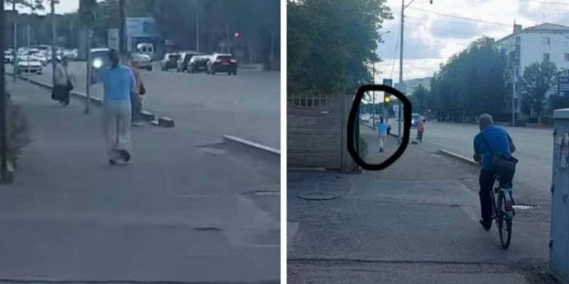 Павлодарда көшеде әйел жасөспірім қызды соққыға жыққан (ВИДЕО)