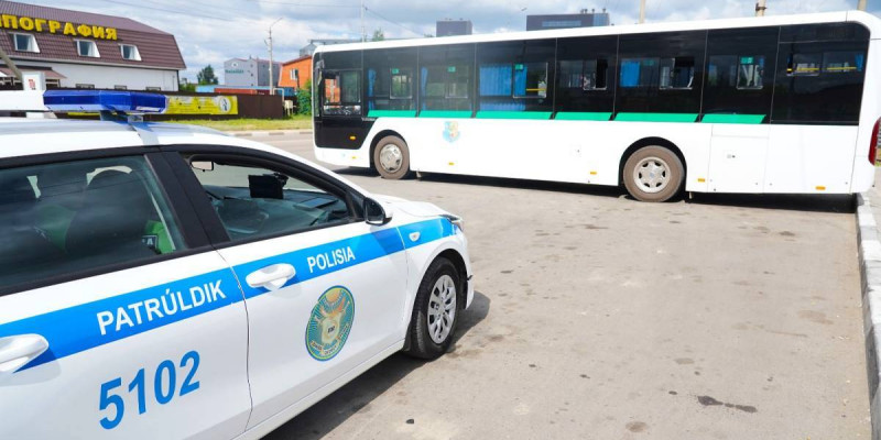 Қостанайда көлік басқару құқығы жоқ автобус жүргізушісі ұсталды