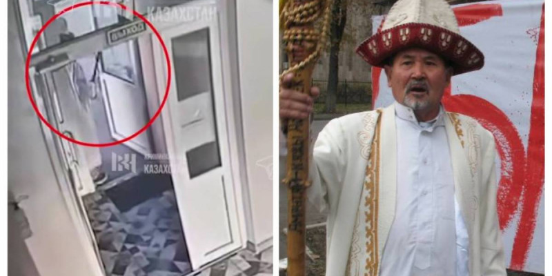 Амантай қажы Алматыда әйелді баспалдақтан итеріп жіберген (ВИДЕО)