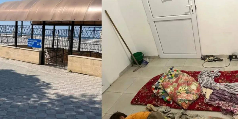 Желіде Ақтаудағы қоғамдық дәретханада ұйықтаған балалардың суреті тарады