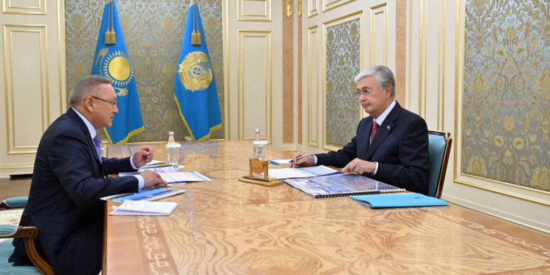 Президент Жетісу облысының әкімі Бейбіт Исабаевты қабылдады