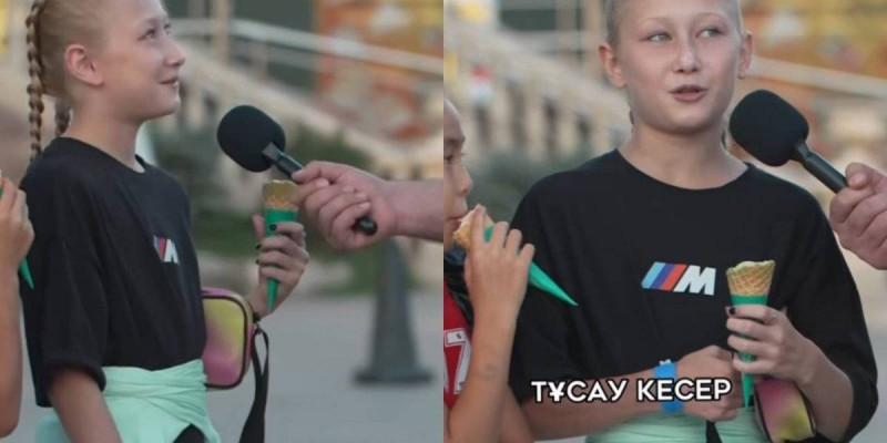 «Қазақ тілін толық үйренгім келеді»: Кішкентай орыс қызының жауабы көпшілікті қуантты (ВИДЕО)