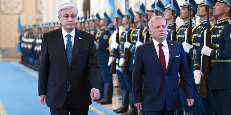 Мемлекет басшысы Ақордада Иордания Королін қарсы алды