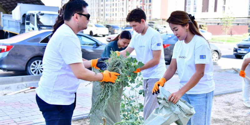 Конституция күніне орай ел аумағында «Таза бейсенбі» акциясы өтті