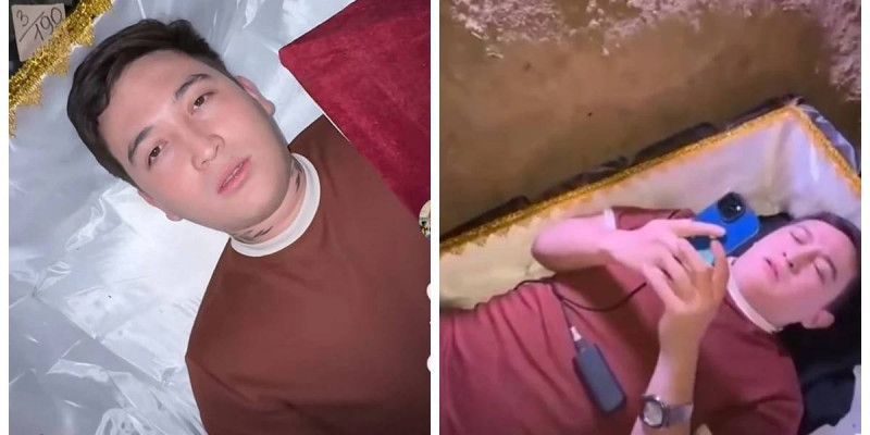 Алматылық блогер өзін тірідей көміп, тікелей эфирге шыққан (ВИДЕО)