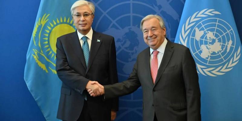 Тоқаев БҰҰ Бас хатшысымен кездесу өткізді