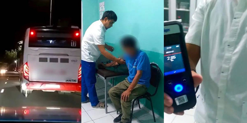 Таразда автобус жүргізушісі мас күйінде жолаушы тасымалдаған