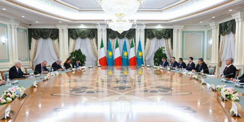 Қазақстан мен Италия президенттері кеңейтілген құрамда келіссөз жүргізді