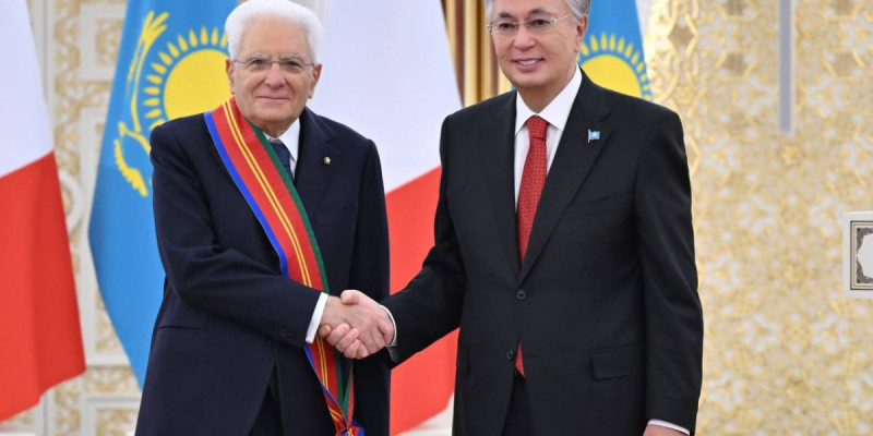 Тоқаев Италия президентін «Достық» орденімен марапаттады