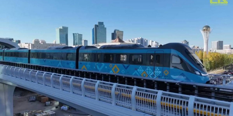 Астанада LRT пойызы сынақ режимінде іске қосылды