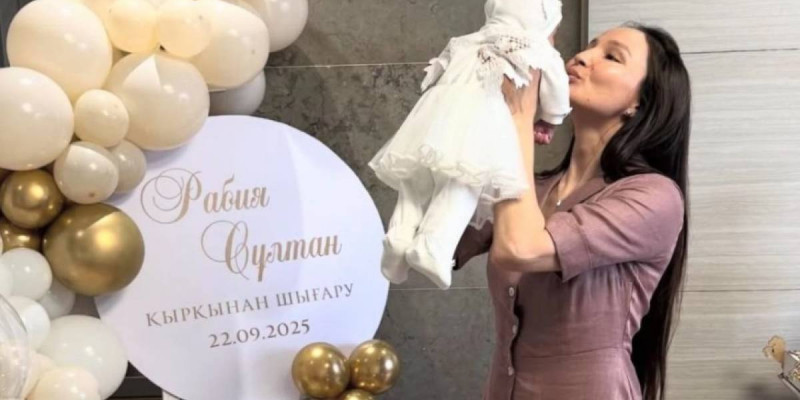 Жұлдыз Әбдікәрімова екі айлық қызына фотосессия жасатты