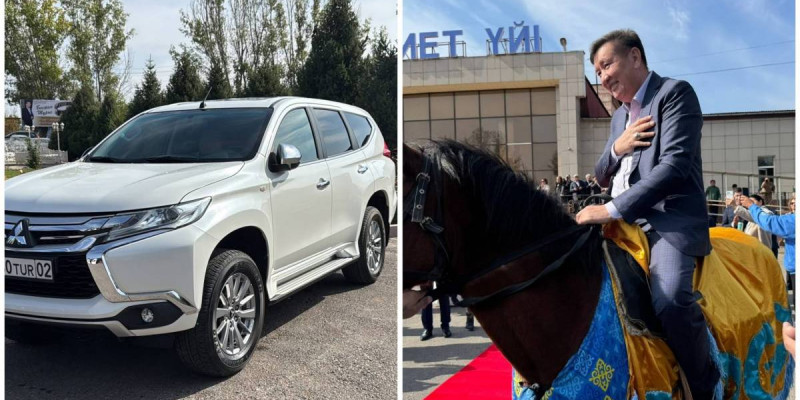 Актер Бекжан Тұрысқа жерлестері ат мінгізіп, көлік сыйлады