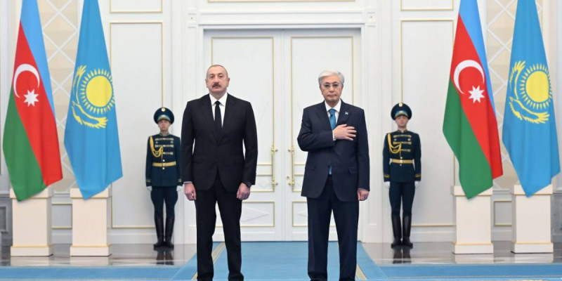 Ақордада Әзербайжан Президентін ресми қарсы алу рәсімі өтті