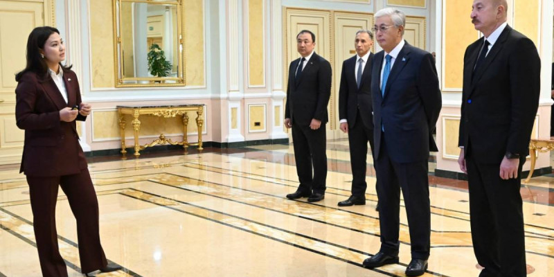 Қазақстан мен Әзербайжан Президенттеріне Орта дәлізді дамыту жобасы таныстырылды