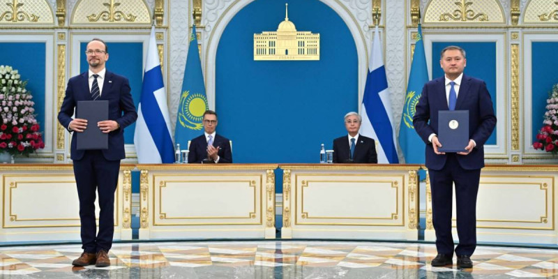 Қазақстан мен Финляндия арасында 15 құжатқа қол қойылды