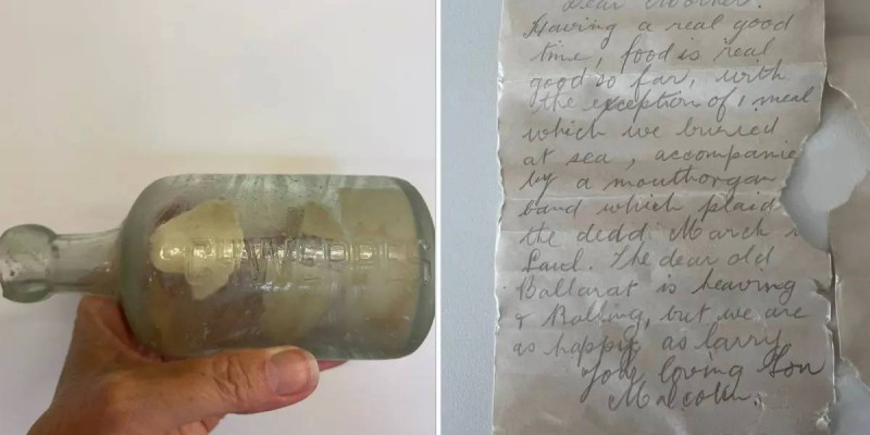 Аустралия жағалауында бөтелкеден І дүниежүзілік соғыс жауынгерлерінің хаттары табылды
