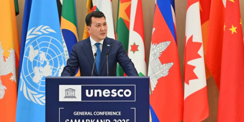 Ерлан Қарин ЮНЕСКО-ның Бас конференциясында Қазақстан Президентінің жаңа бастамалары туралы айтты