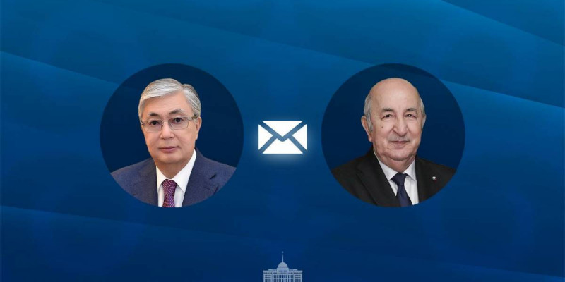 Мемлекет басшысы Алжир Президентіне құттықтау жеделхатын жолдады