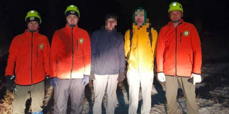 Алматы тауларында екі жасөспірім құтқарылды