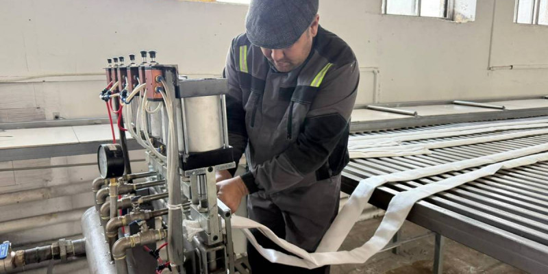 Ақтөбеде еліміздегі алғашқы өрт сөндіру жеңдерін шығаратын зауыт ашылды