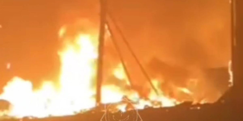 Астана қаласында базар өртеніп кетті