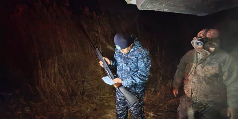 Қызылорда облысында полицейлер заңсыз аңшылықтың 105 дерегін анықтады