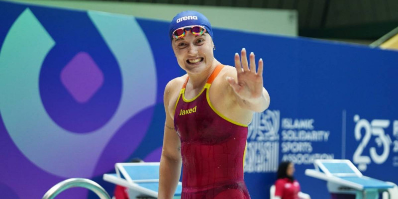 Жүзуші Софья Сподаренко Ислам ойындарында алтын медаль жеңіп алды