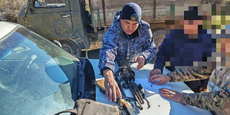Жетісу облысында жергілікті тұрғыннан заңсыз қару тәркіленді