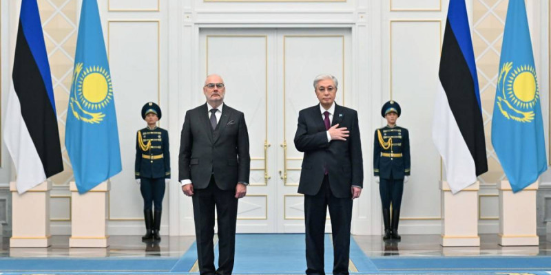 Ақордада Эстония Президентін салтанатты қарсы алу рәсімі өтті