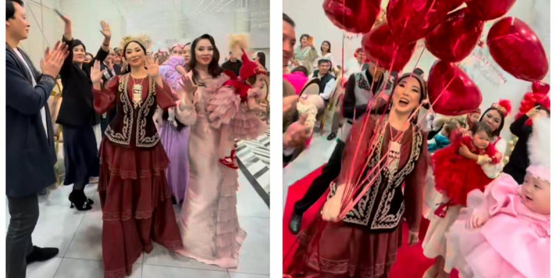 Қарақат Әбілдина бір күнде 19 қыздың тұсауын кесті (ВИДЕО)