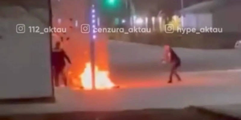 Маңғыстау тұрғыны өз-өзін өртеп жібермек болды (ВИДЕО)
