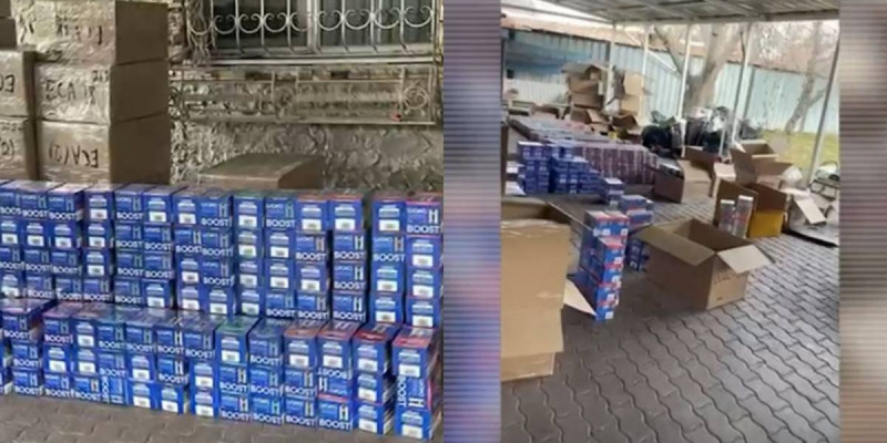 Алматыда ірі көлемде тыйым салынған темекі өнімдері тәркіленді