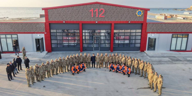 Каспий теңізінің жағалауында жаңа өрт сөндіру-құтқару бөлімі ашылды