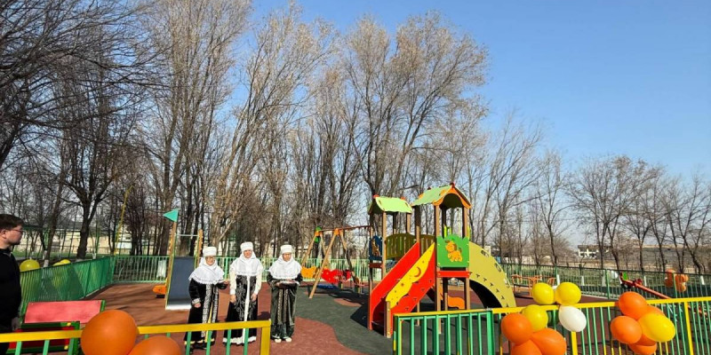 Құны – 20 миллион теңге: Жамбылдық депутат өз қаражатына ауылға ойын алаңқайын салып берді