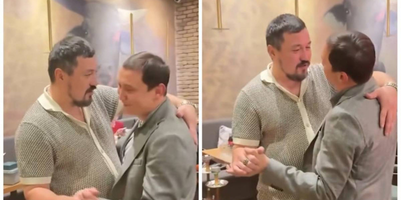 Құшақтасып вальс билеген Олжас Абай мен Қайрат Әділгерей сынға қалды