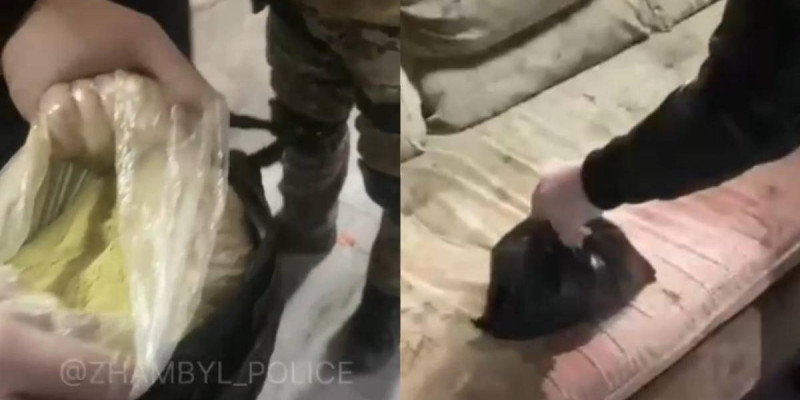 Шуда аса ірі көлемде гашиш сақтаған ер адам ұсталды