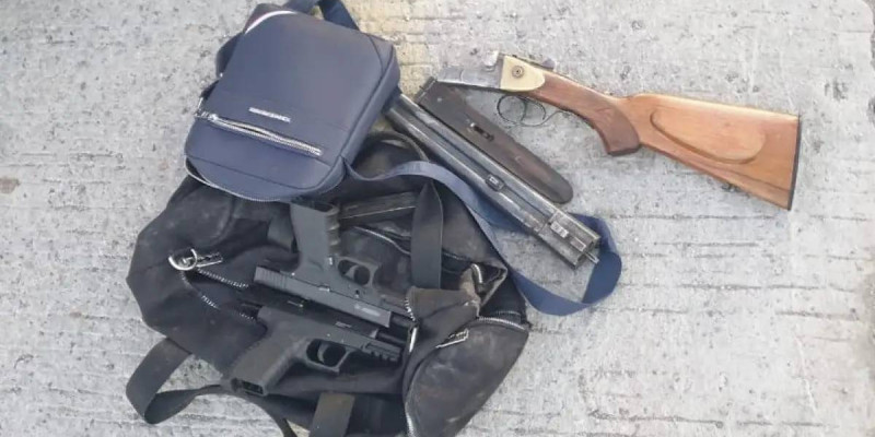 Түркістан облысында BMW көлігінен қару-жарақ табылды