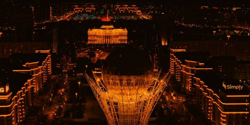 Астанада зорлық-зомбылыққа қарсы халықаралық акцияны қолдау мақсатында, бірқатар нысандар қызғылт-сары түске боялды