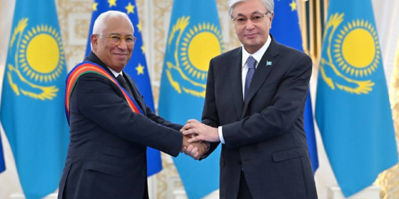 Қасым-Жомарт Тоқаев Еуропалық Кеңес Президентін І дәрежелі «Достық» орденімен марапаттады