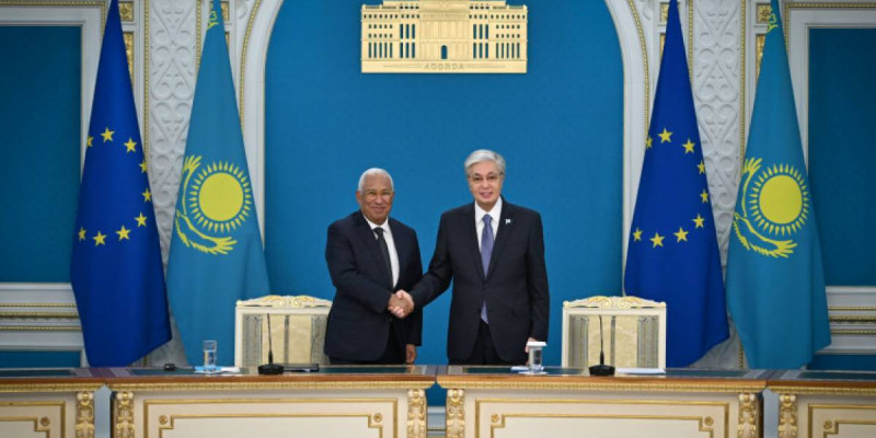 Қасым-Жомарт Тоқаев пен Антониу Кошта бірлескен мәлімдеме жасады